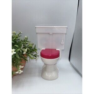 KidKraft Toilet 2011 Doll House Bathroom 6"  White/Pink Works Preown Replacement